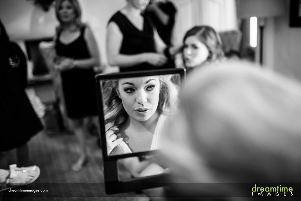 Bride getting ready at Sonnenalp Vail
