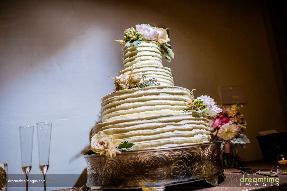 A wedding cake at the Vail Sonnenalp